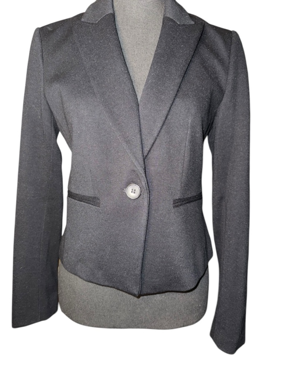 Ann Taylor Women's Black Single-Button Blazer